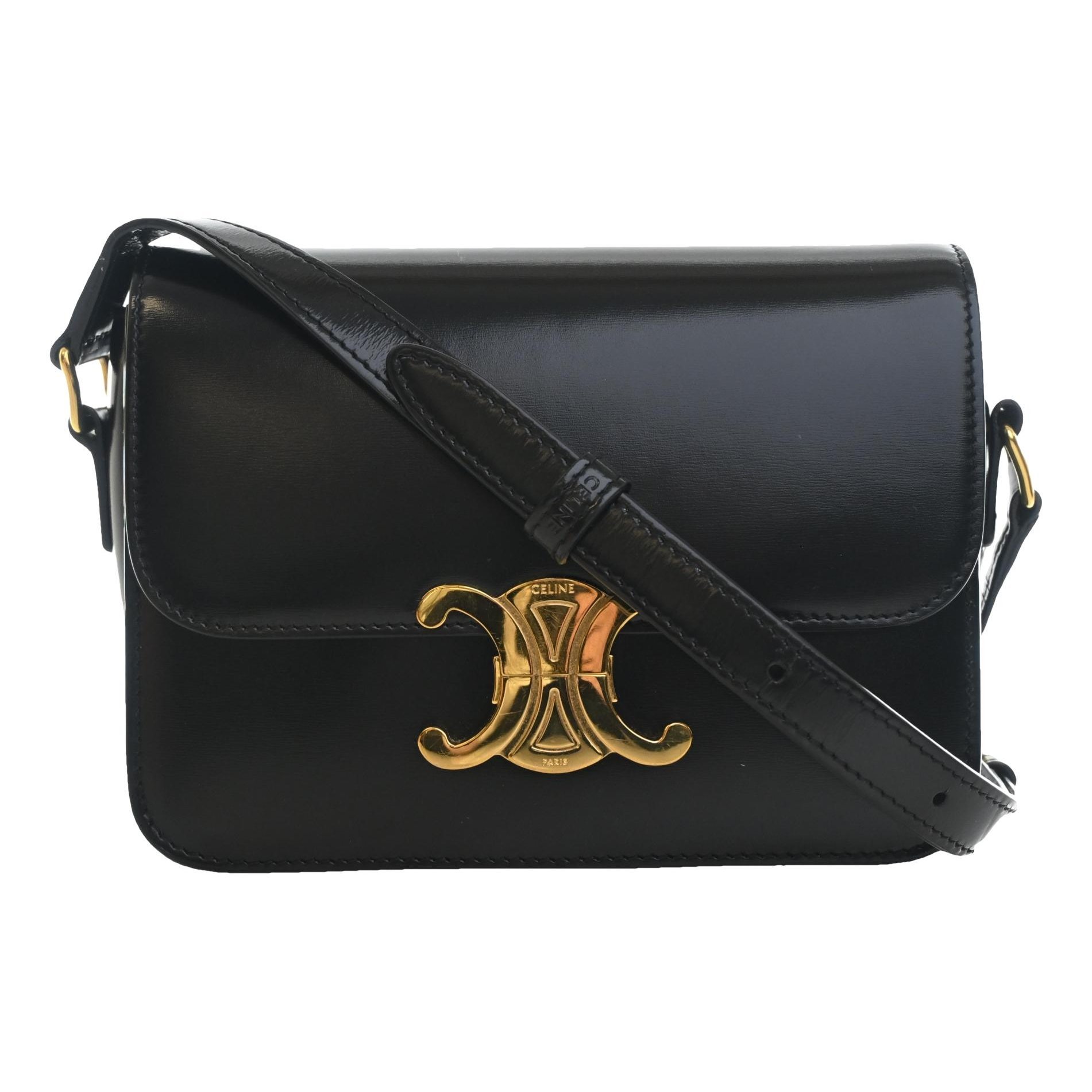 Triomphe leather crossbody bag