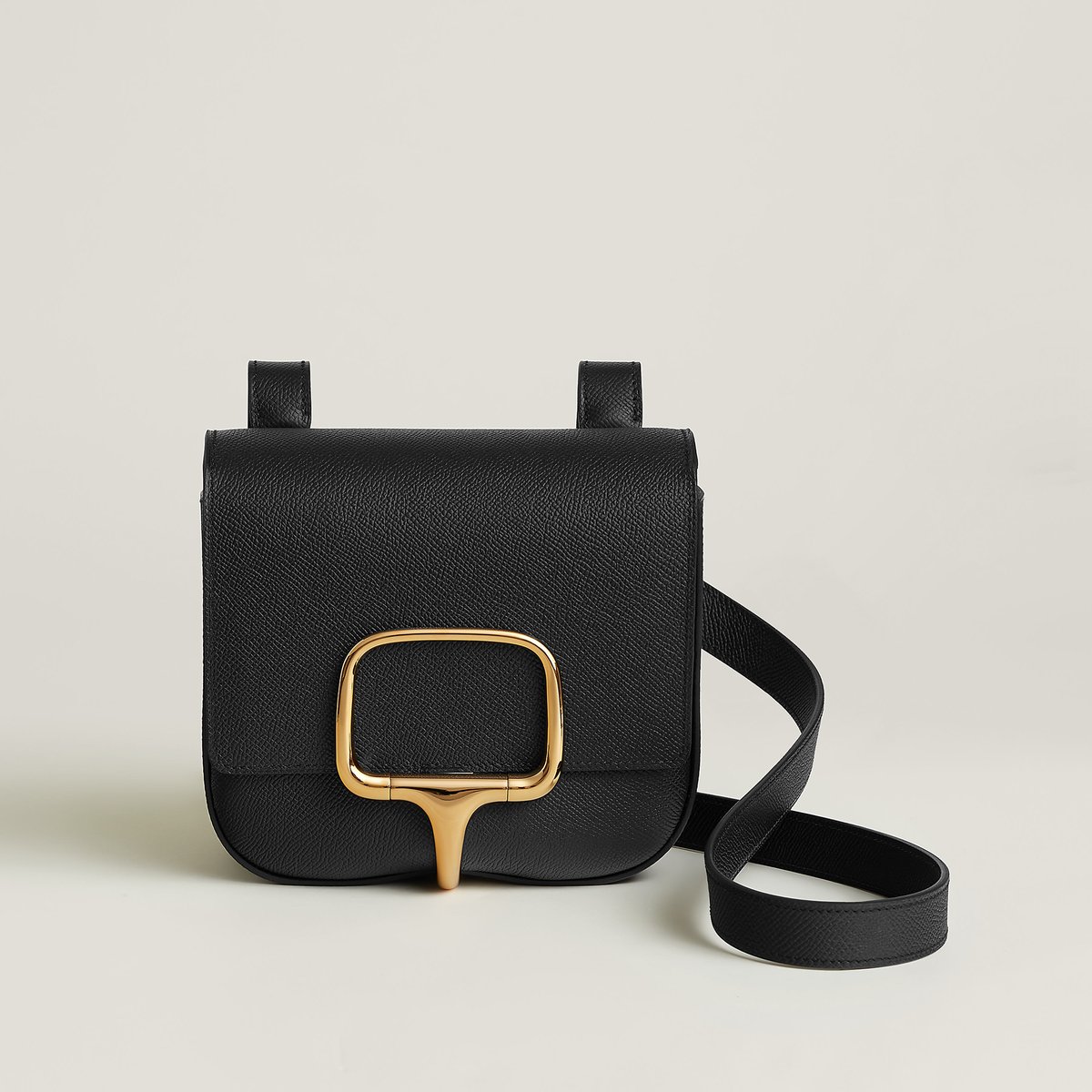 Noir Bolsa Hermès Della Cavalleria Míni II