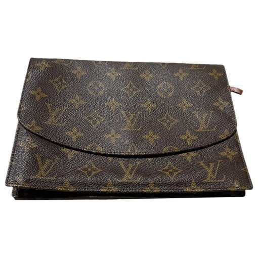 Leather clutch bag
