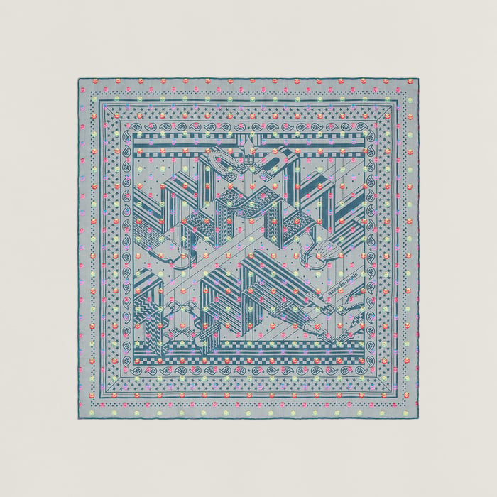 Sangles en Zig Zag Pois Rainbow scarf 60