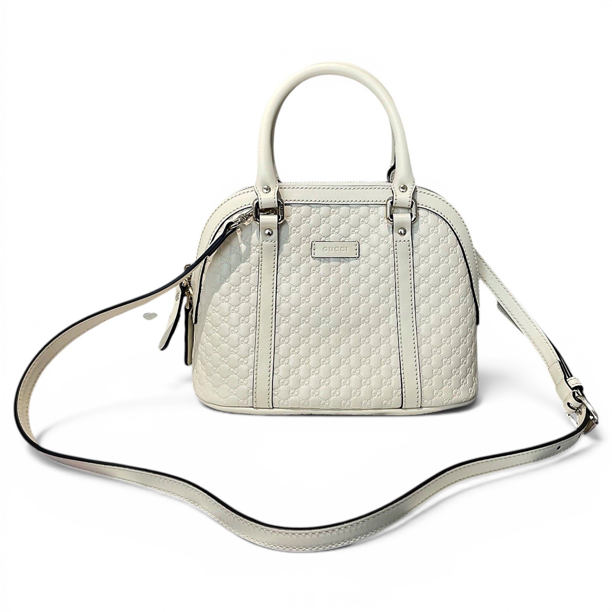 Dôme leather handbag