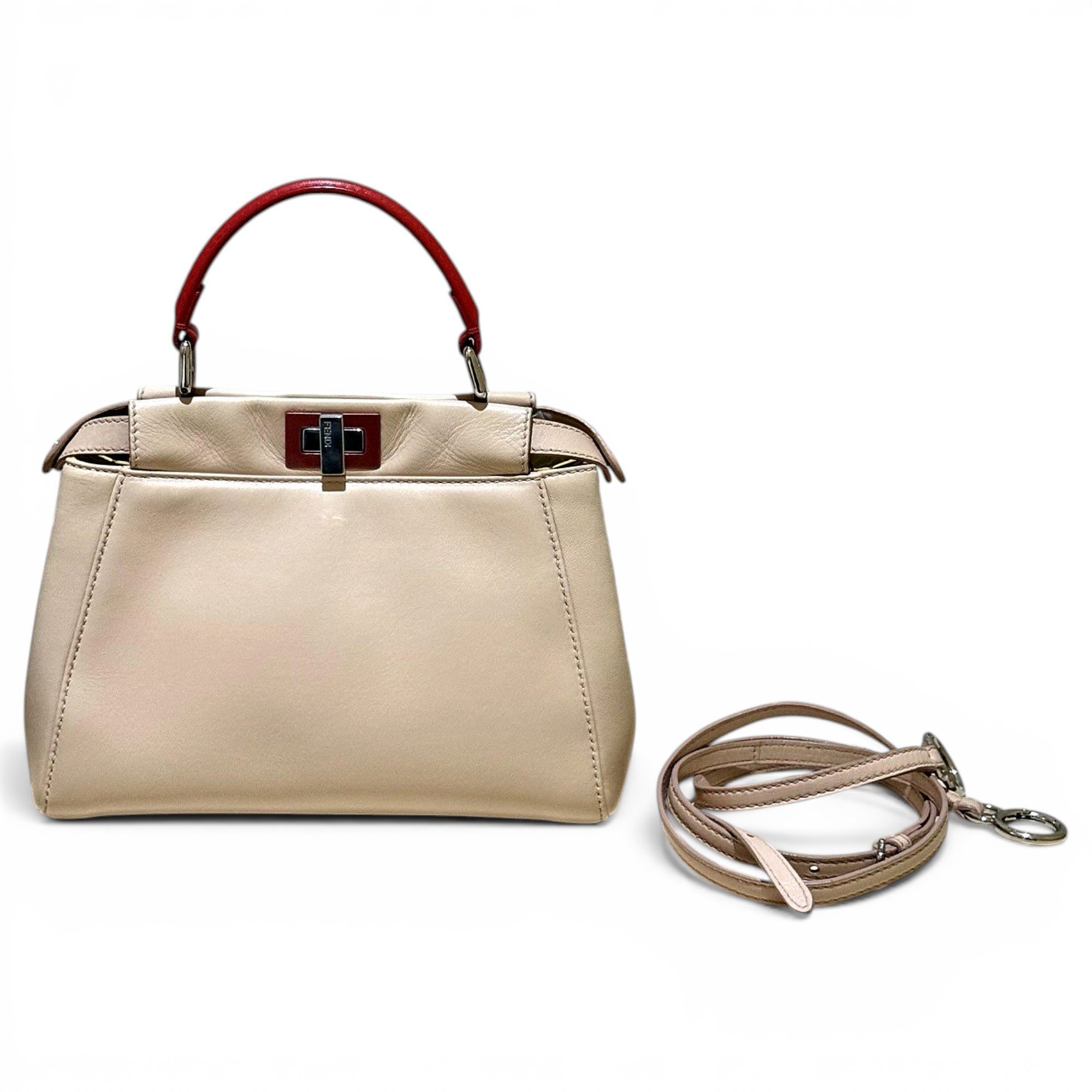 Peekaboo leather handbag