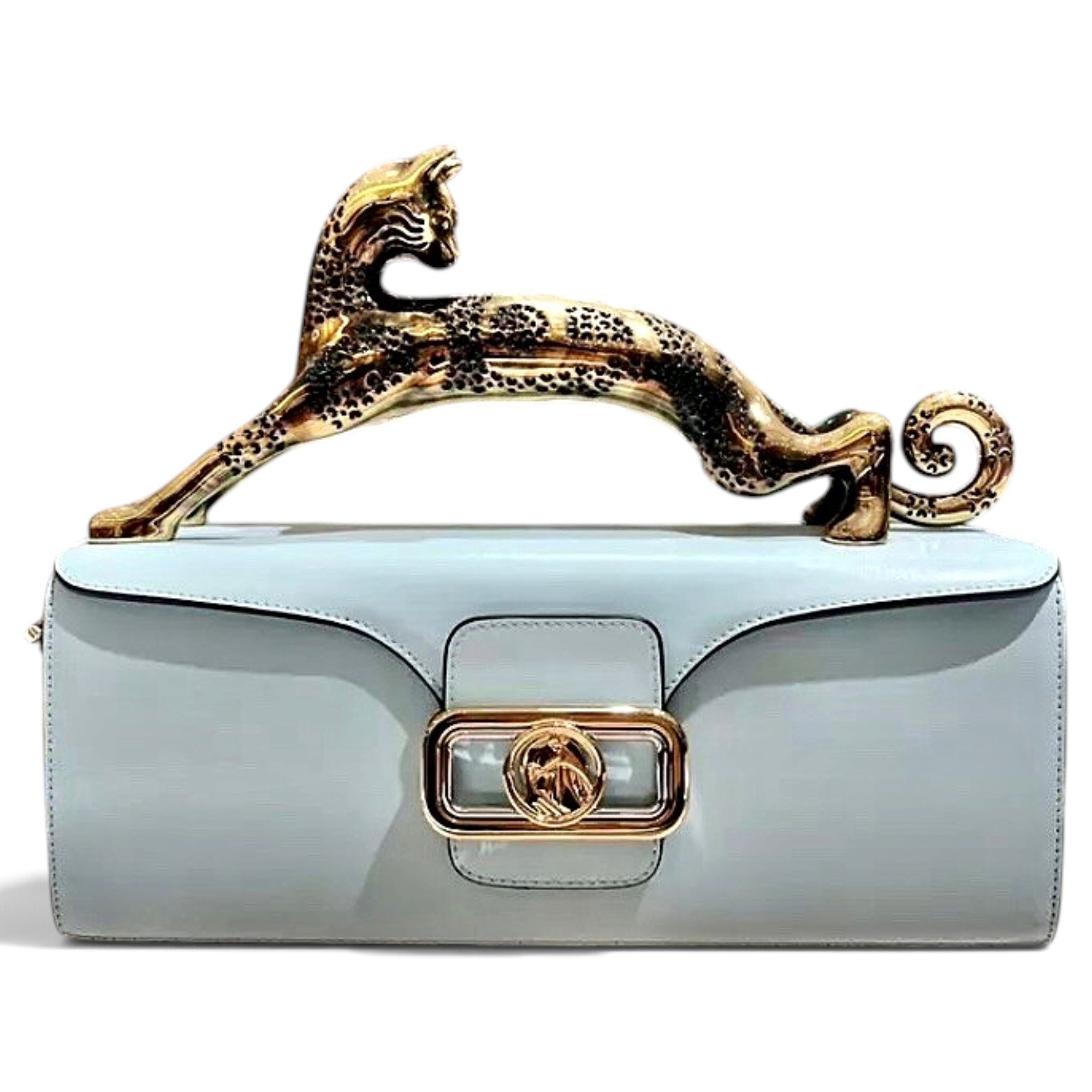 Pencil Chat leather handbag