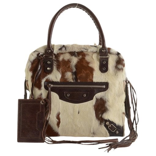 Leather bowling bag