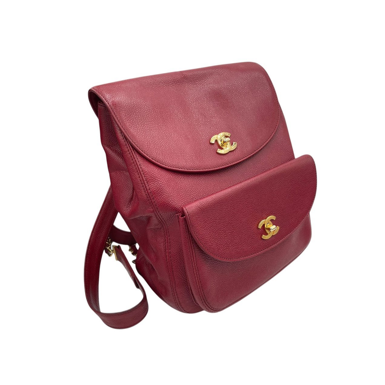 Leather backpack