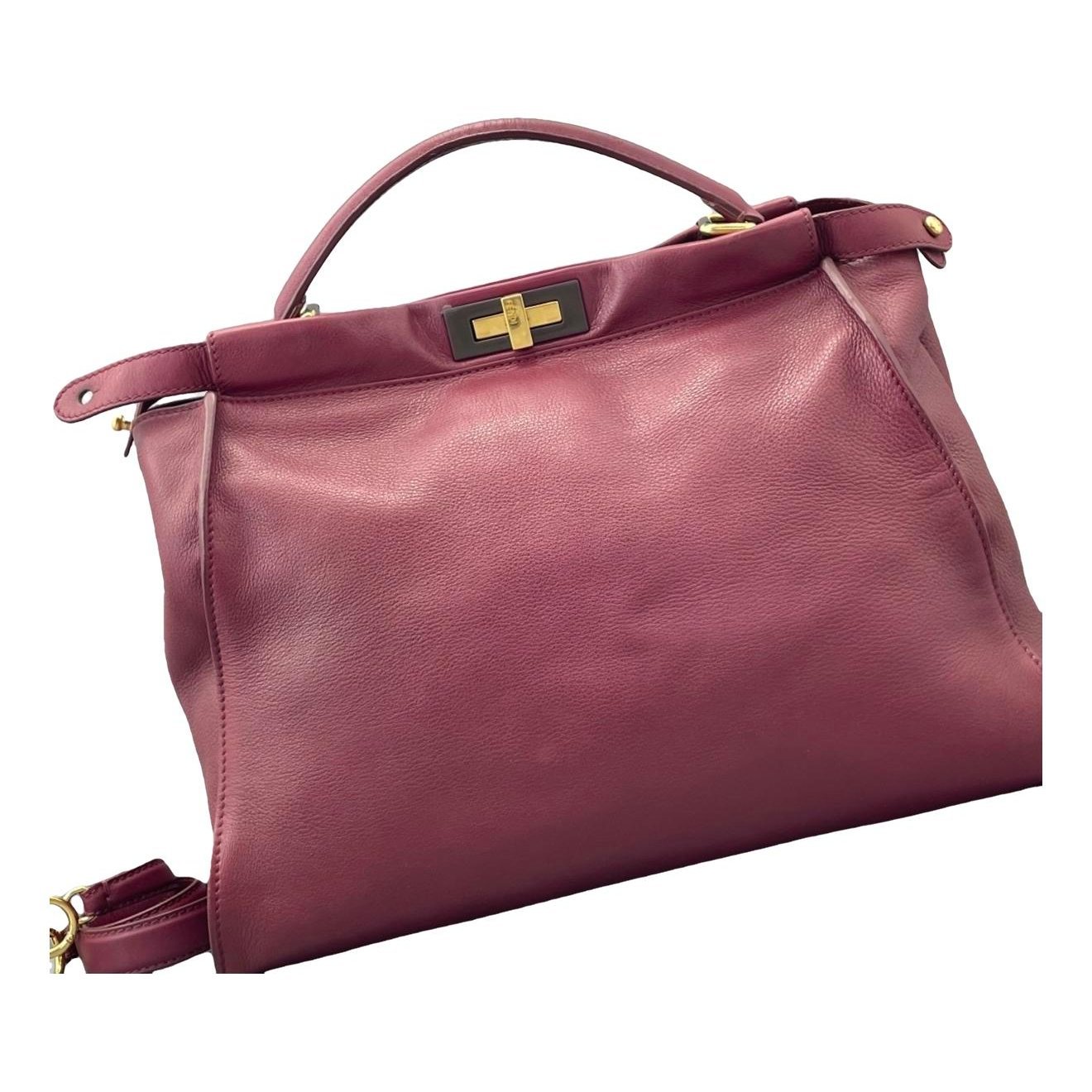 Peekaboo leather handbag
