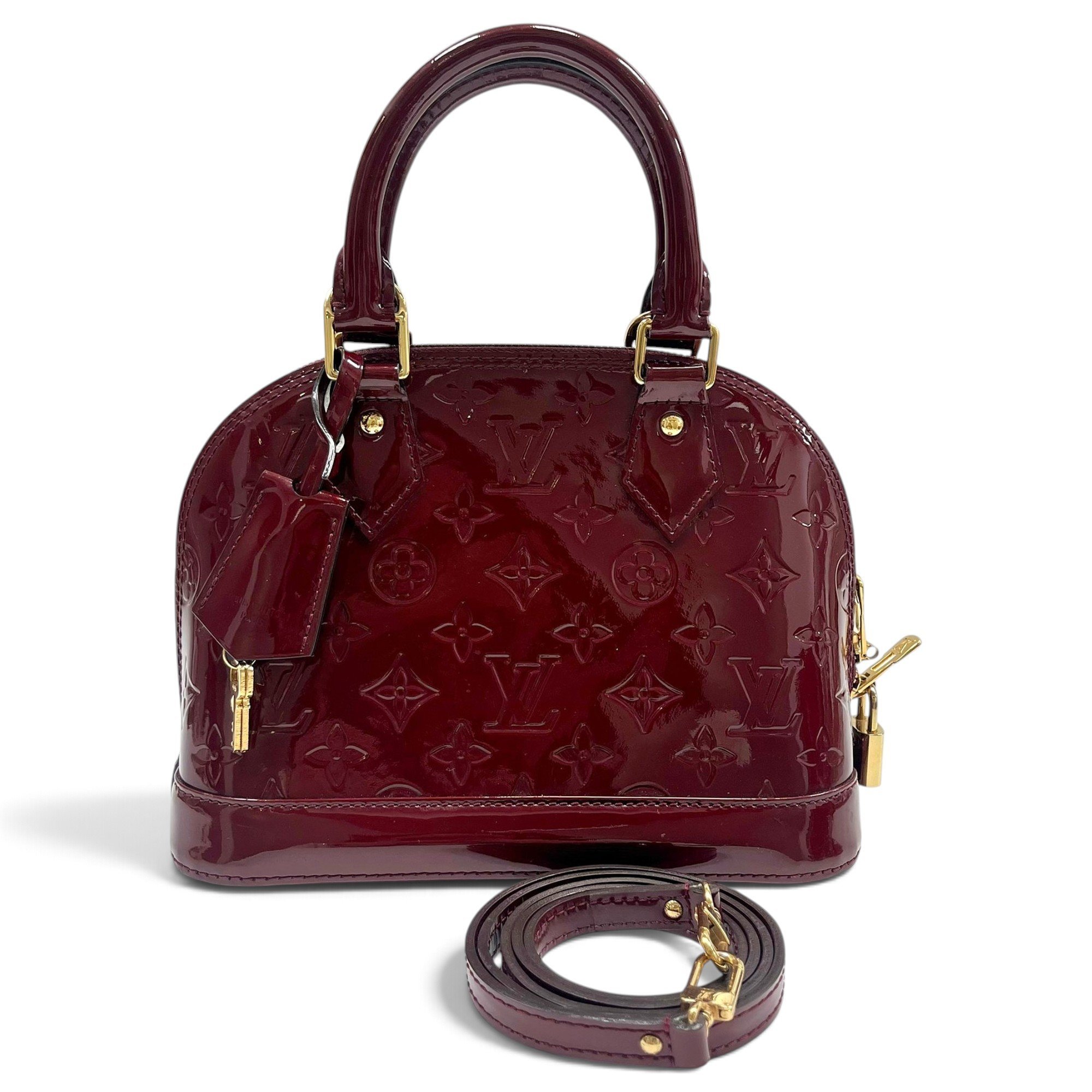 Alma BB patent leather handbag
