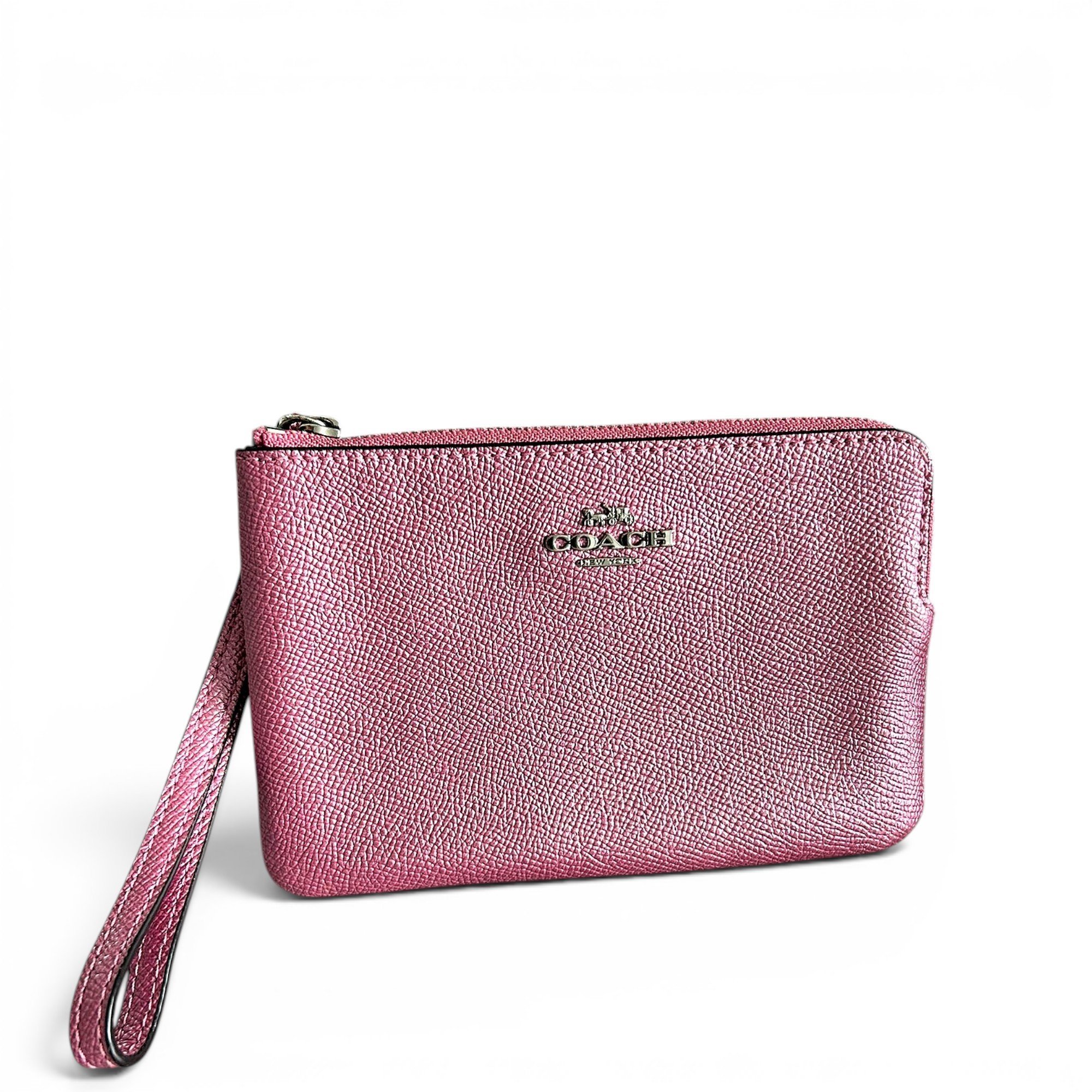 Leather clutch bag
