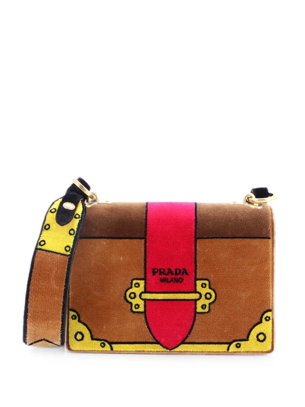 Cahier Shoulder Bag Velvet Small crossbody bag