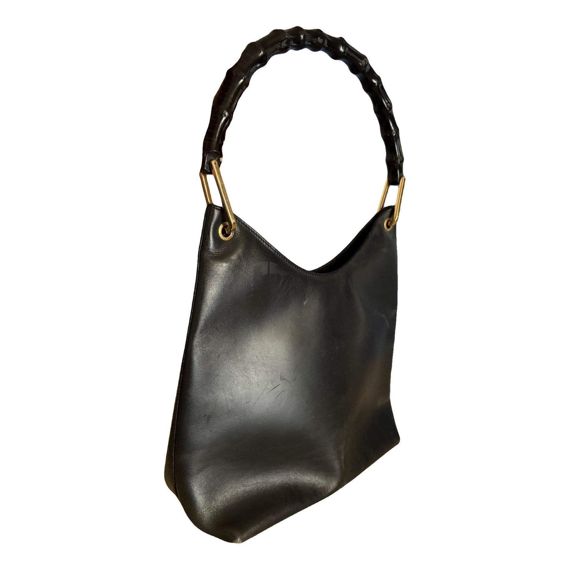 Hobo leather handbag