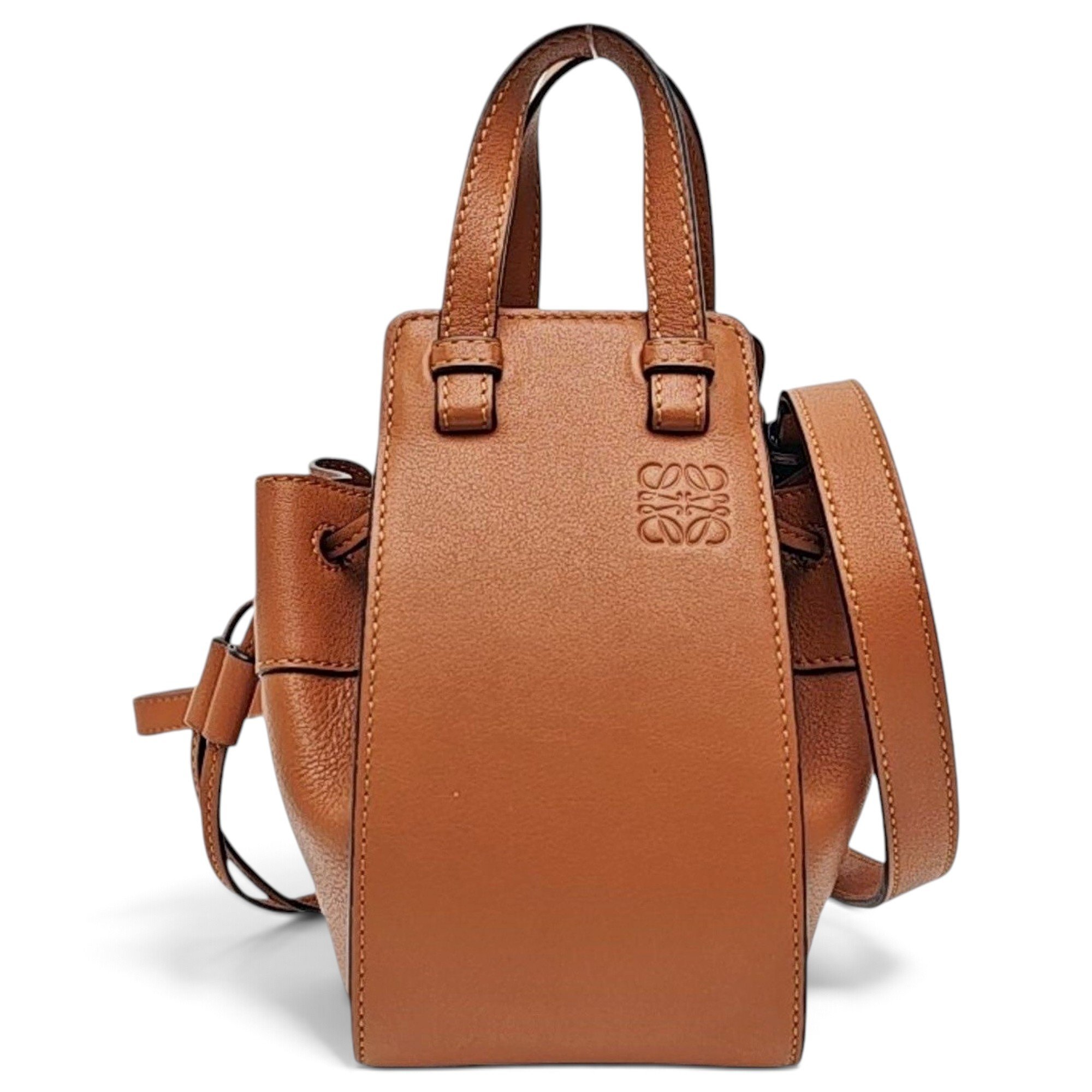 Hammock leather handbag
