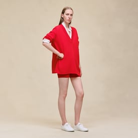 Cashmere long-sleeve sweater