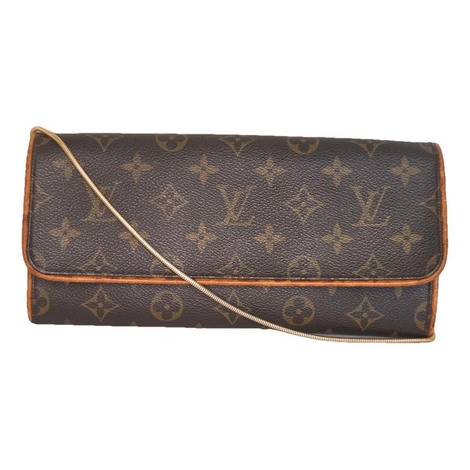Twin leather crossbody bag