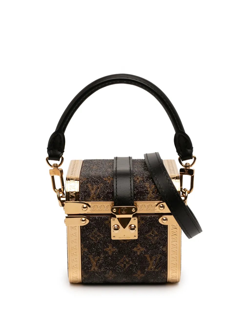 2021-2026 Sea Treasure Monogram Satin Treasure Box satchel