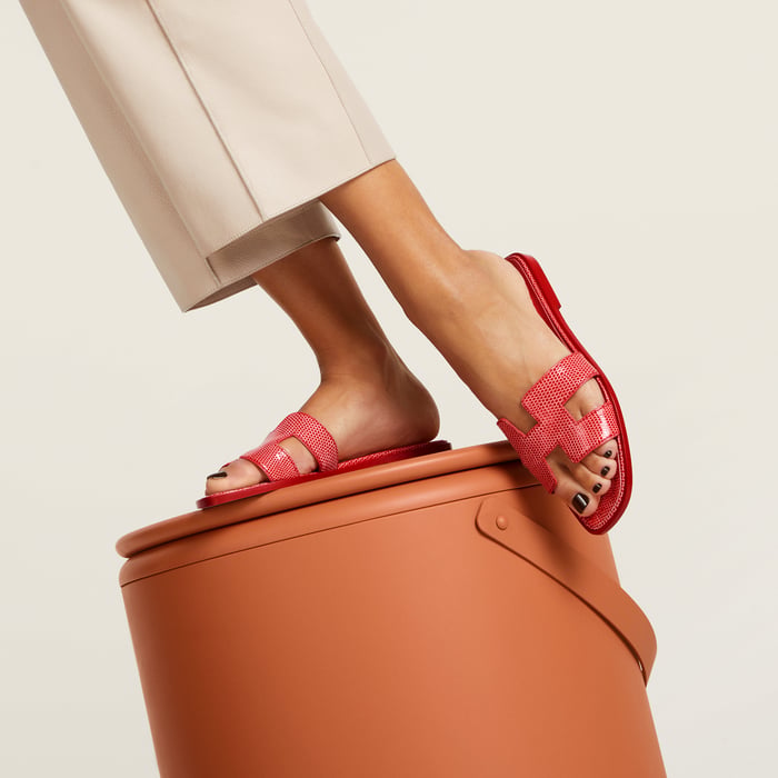 Rose Vermillon Oran Sandal