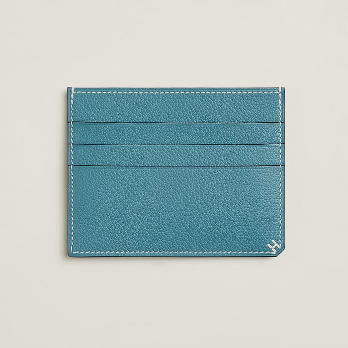 New Bleu Jean H Sellier Card Holder