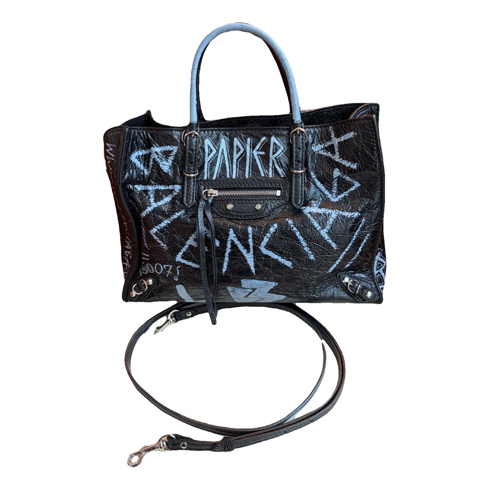Papier leather tote