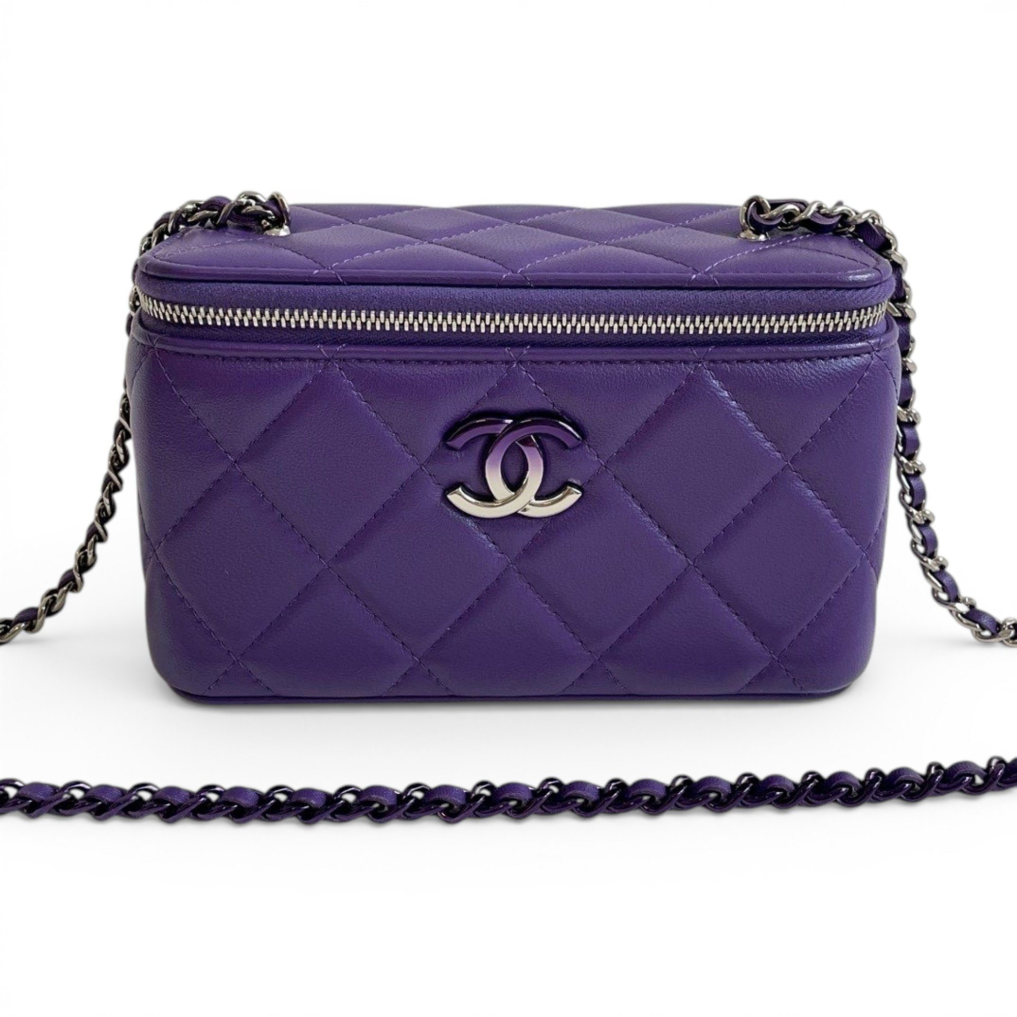 Trendy CC Vanity leather handbag
