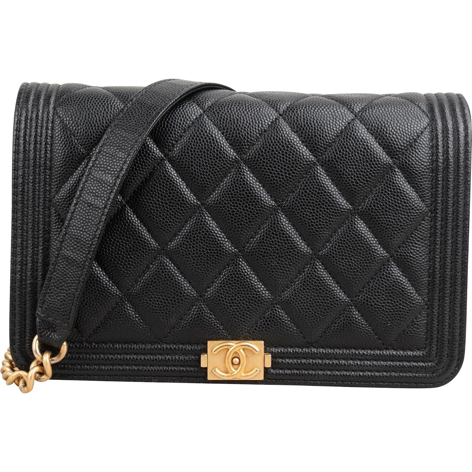 Wallet On Chain Boy leather crossbody bag