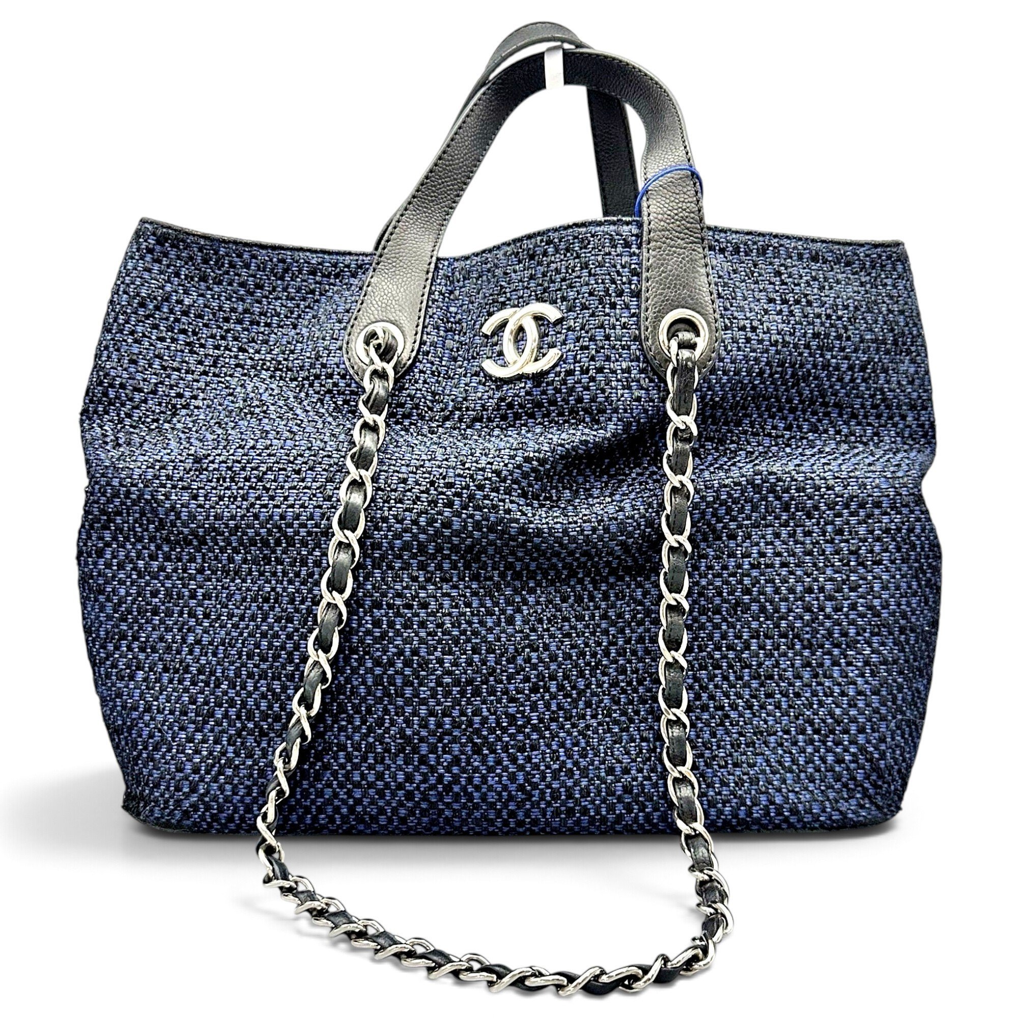 Paris-Biarritz tweed tote