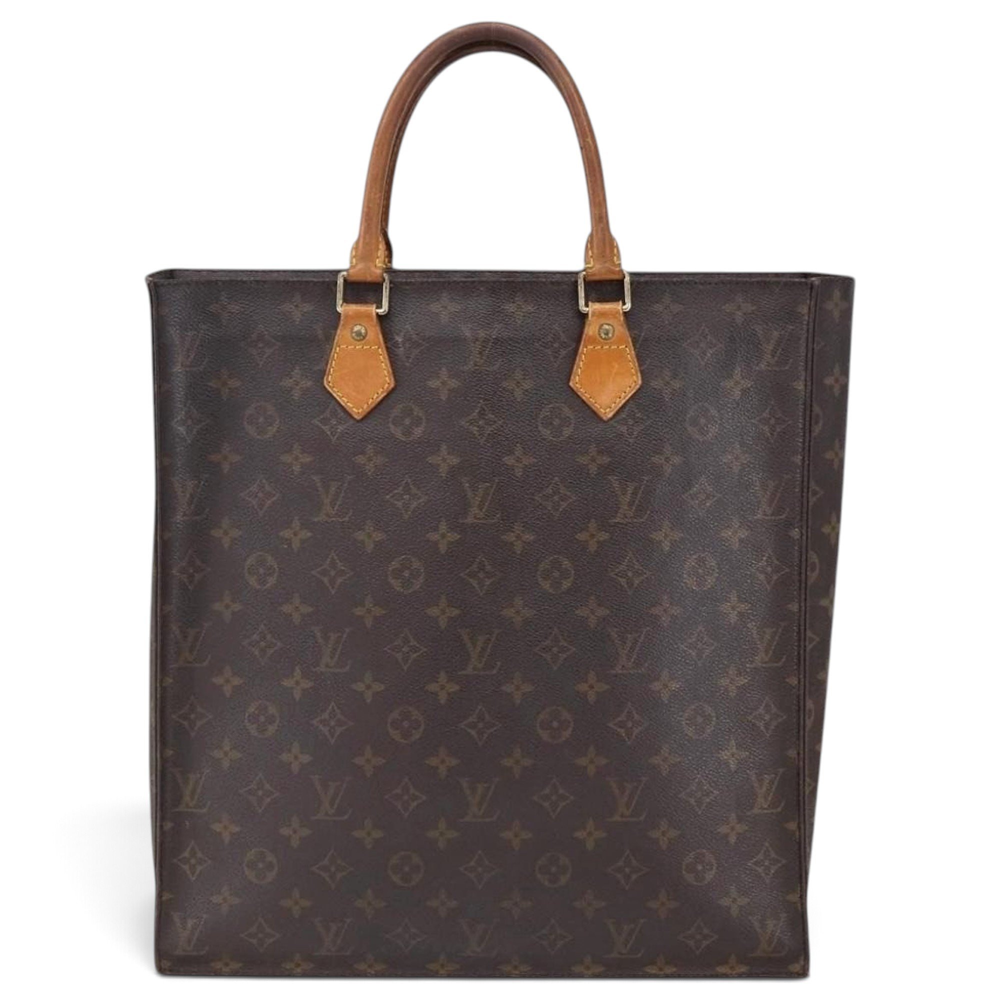Plat leather handbag