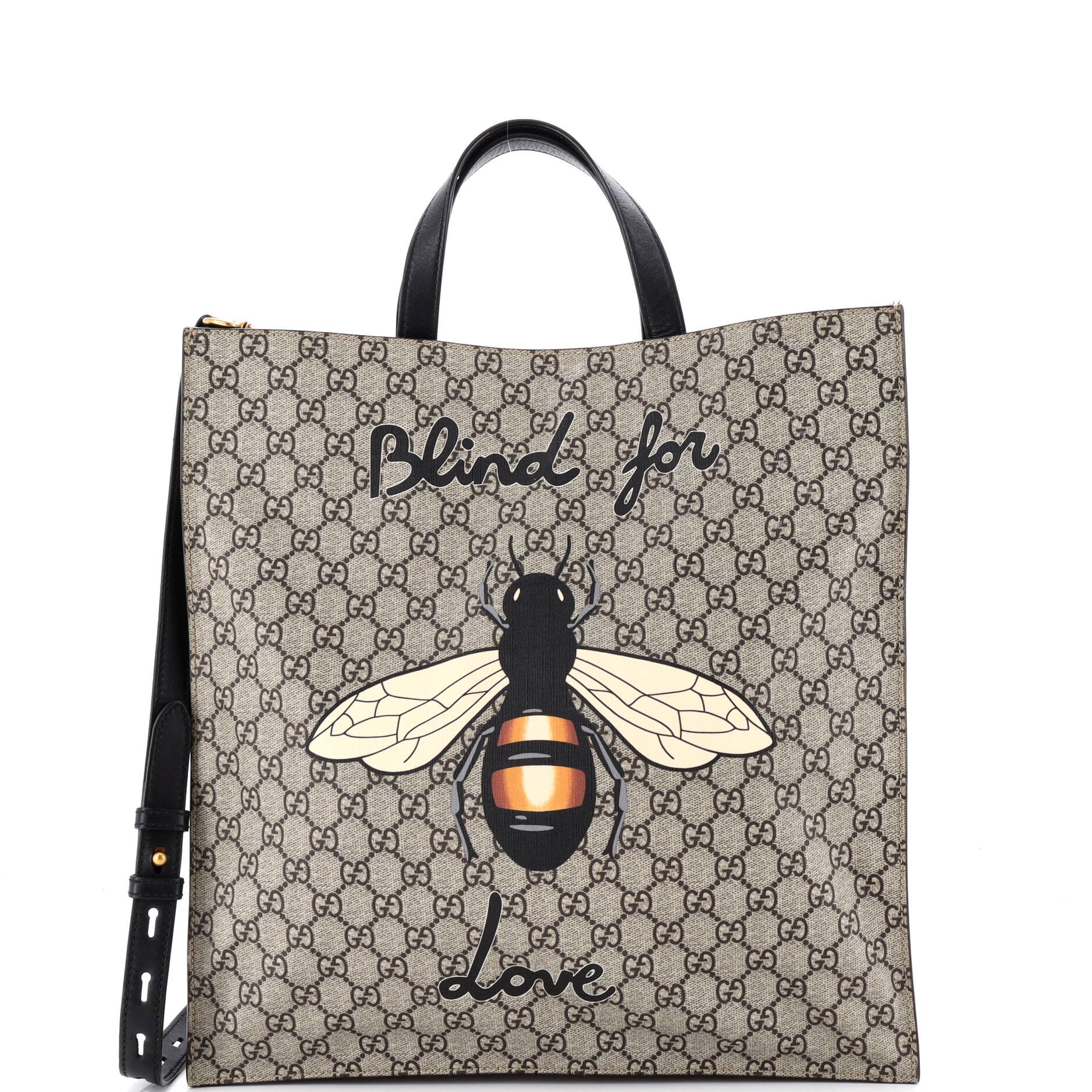 Convertible Soft Open Tote Printed GG Coated Canvas Tall