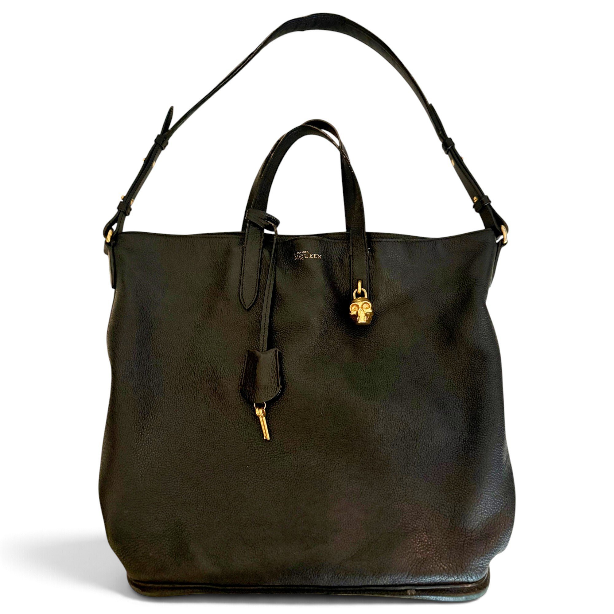 Leather tote