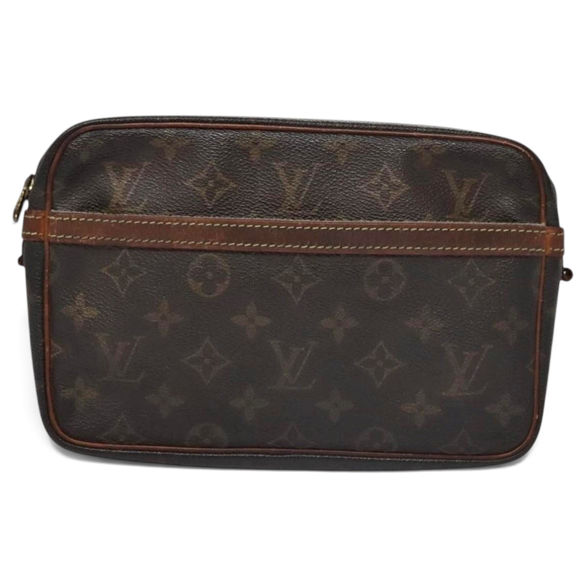 Leather clutch bag
