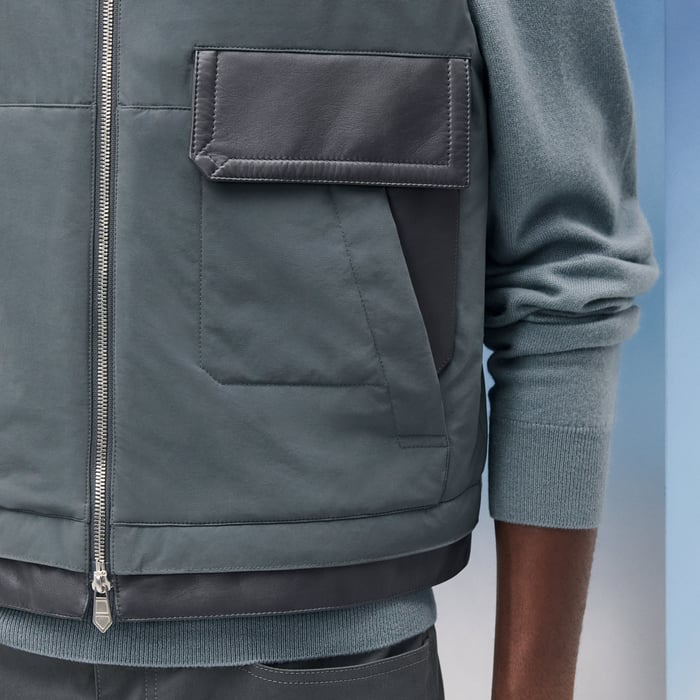 Orage Vest With Leather Details