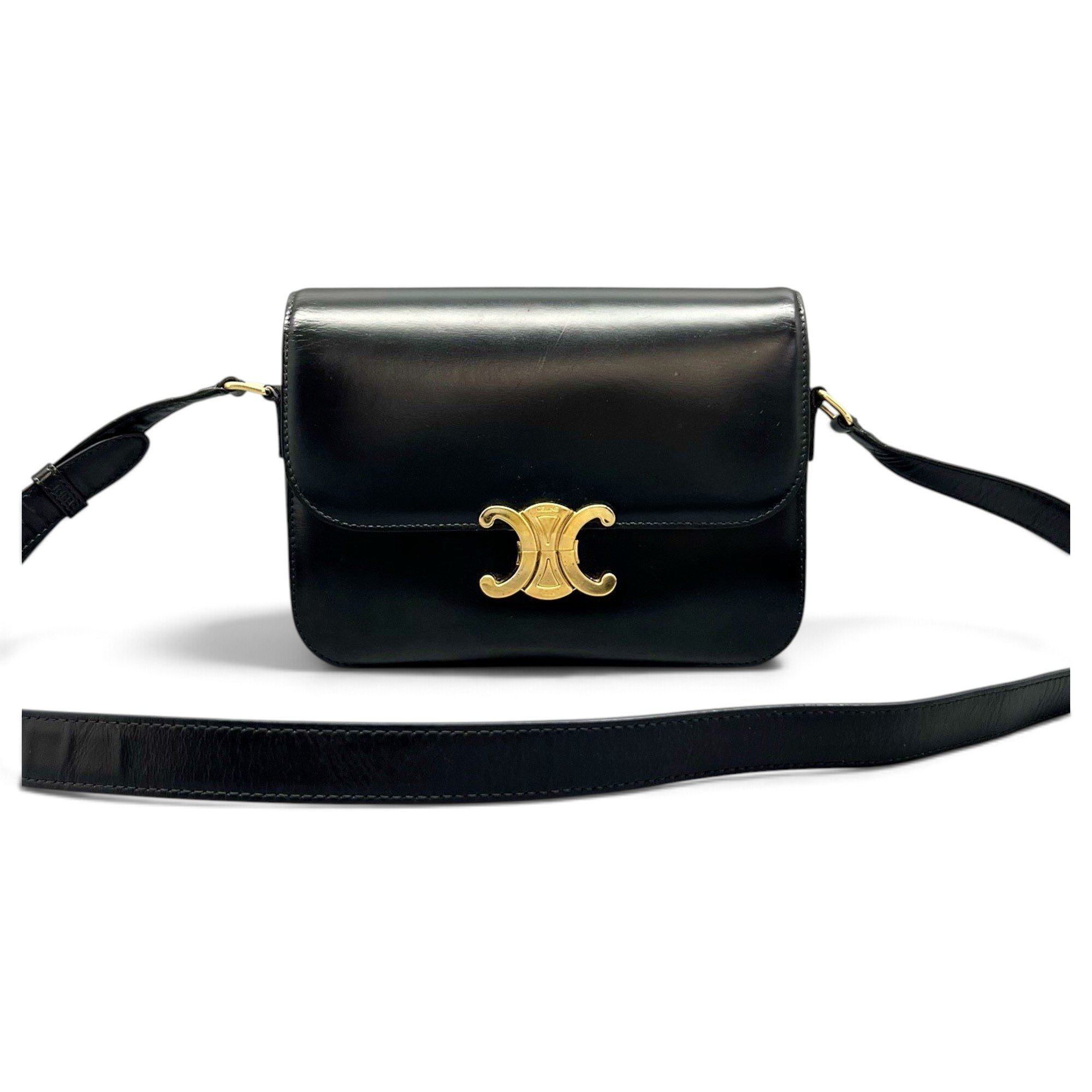 Triomphe leather handbag