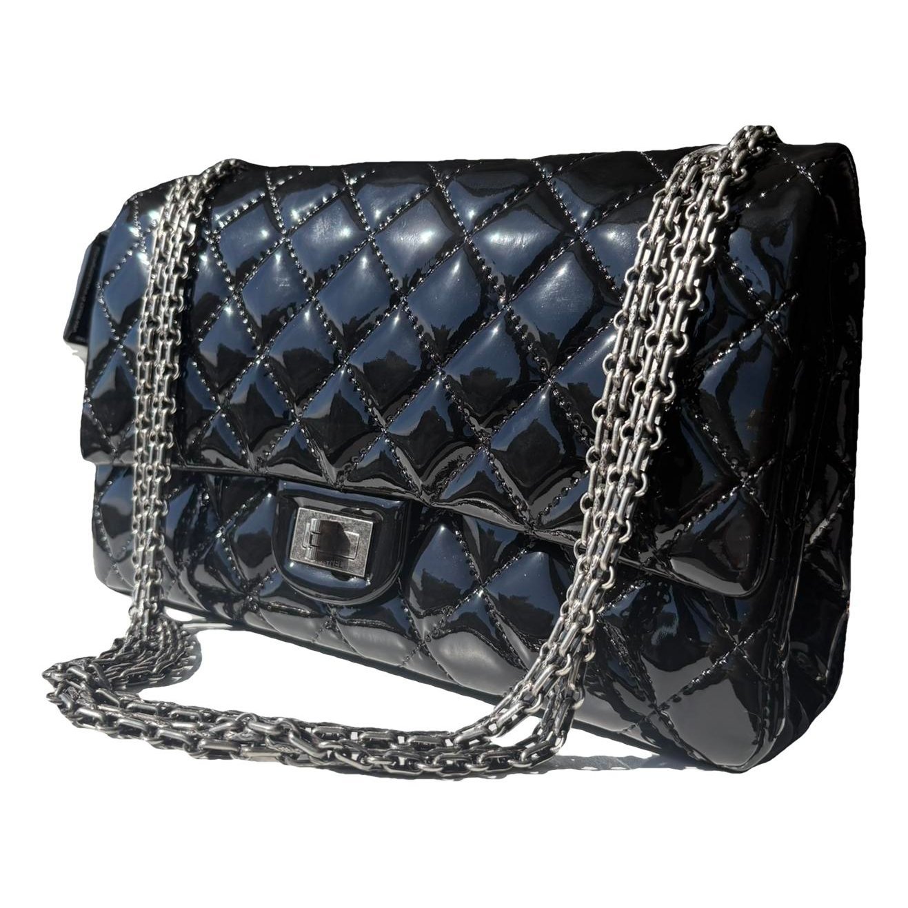 2.55 patent leather handbag