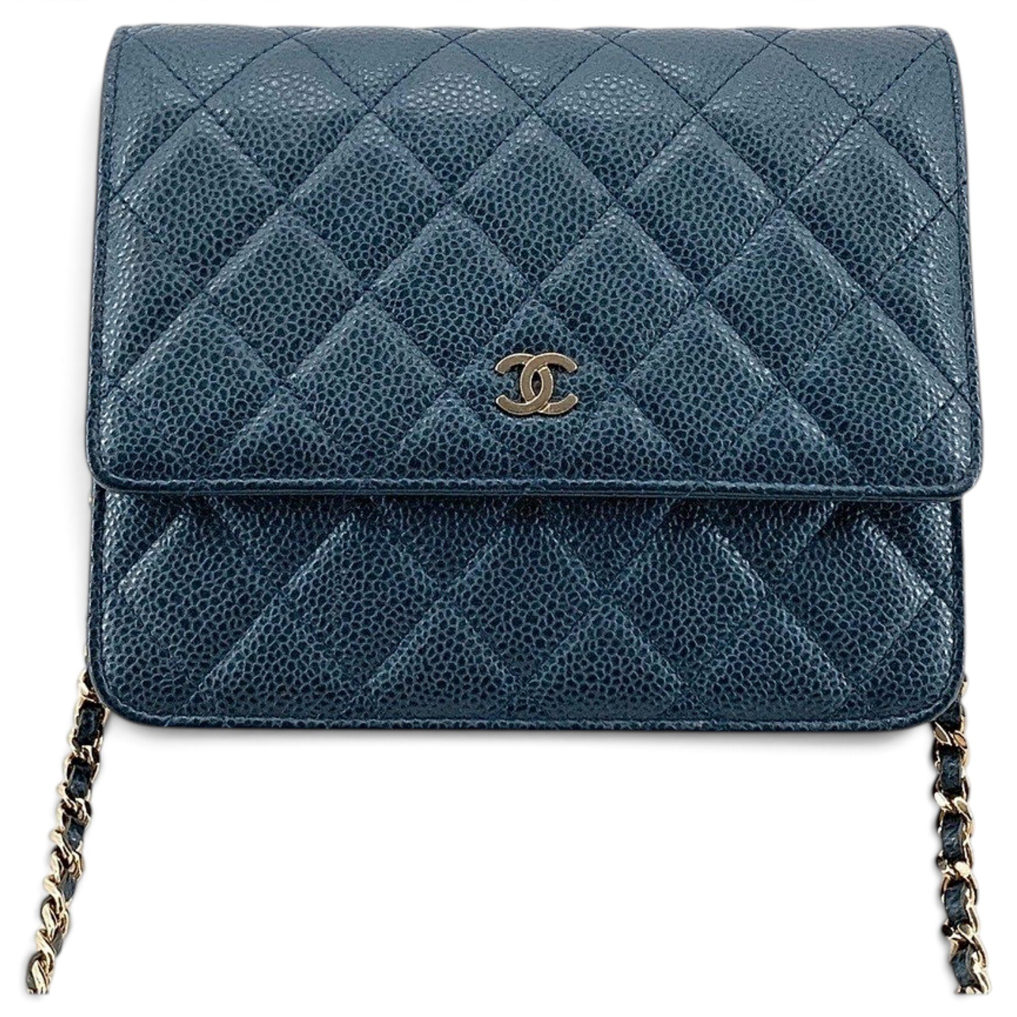 Wallet On Chain leather crossbody bag