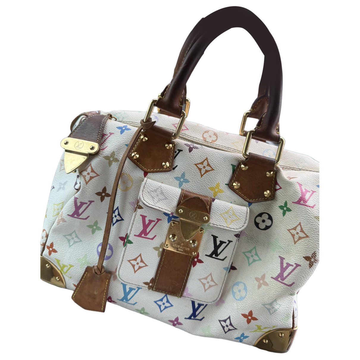 Speedy patent leather handbag