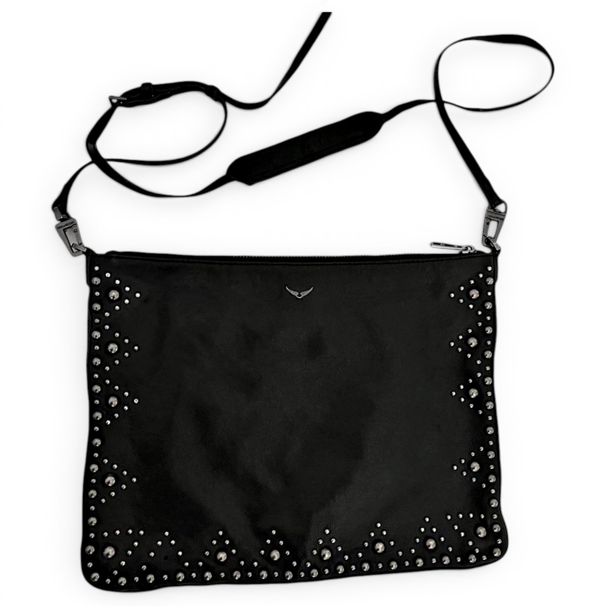 Rock leather crossbody bag