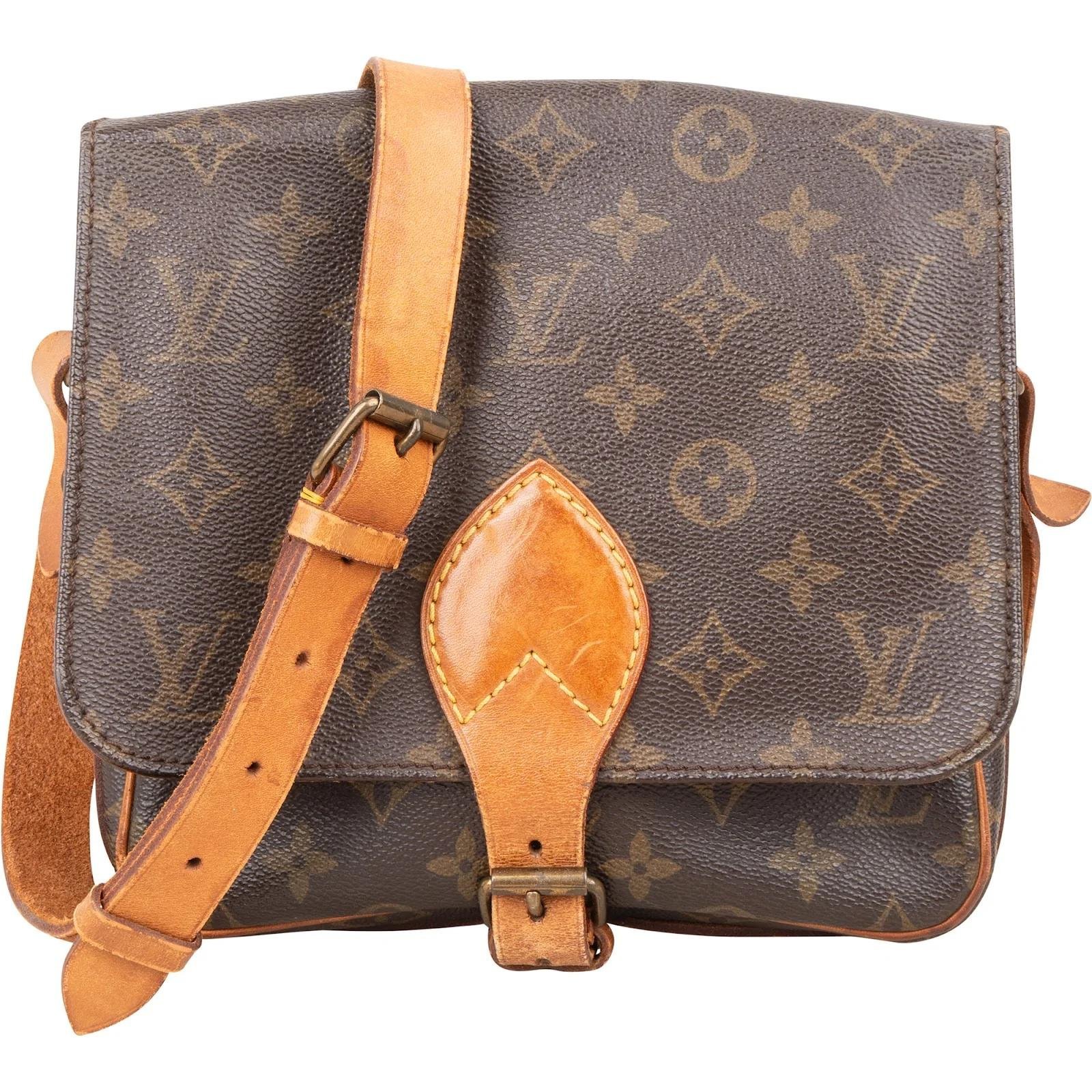 Cartouchière leather crossbody bag