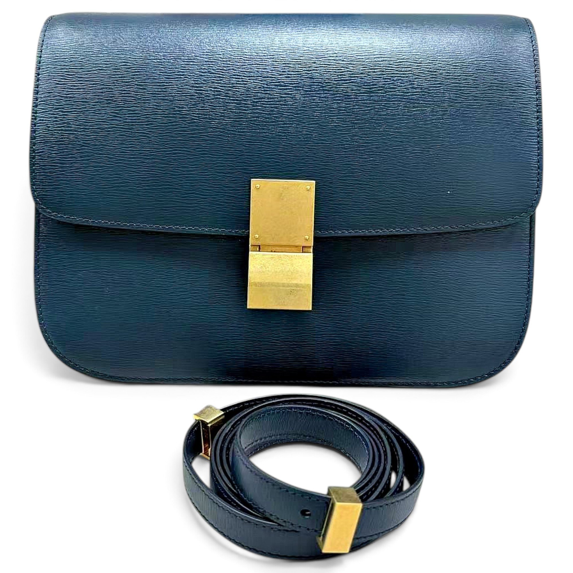 Classic leather crossbody bag