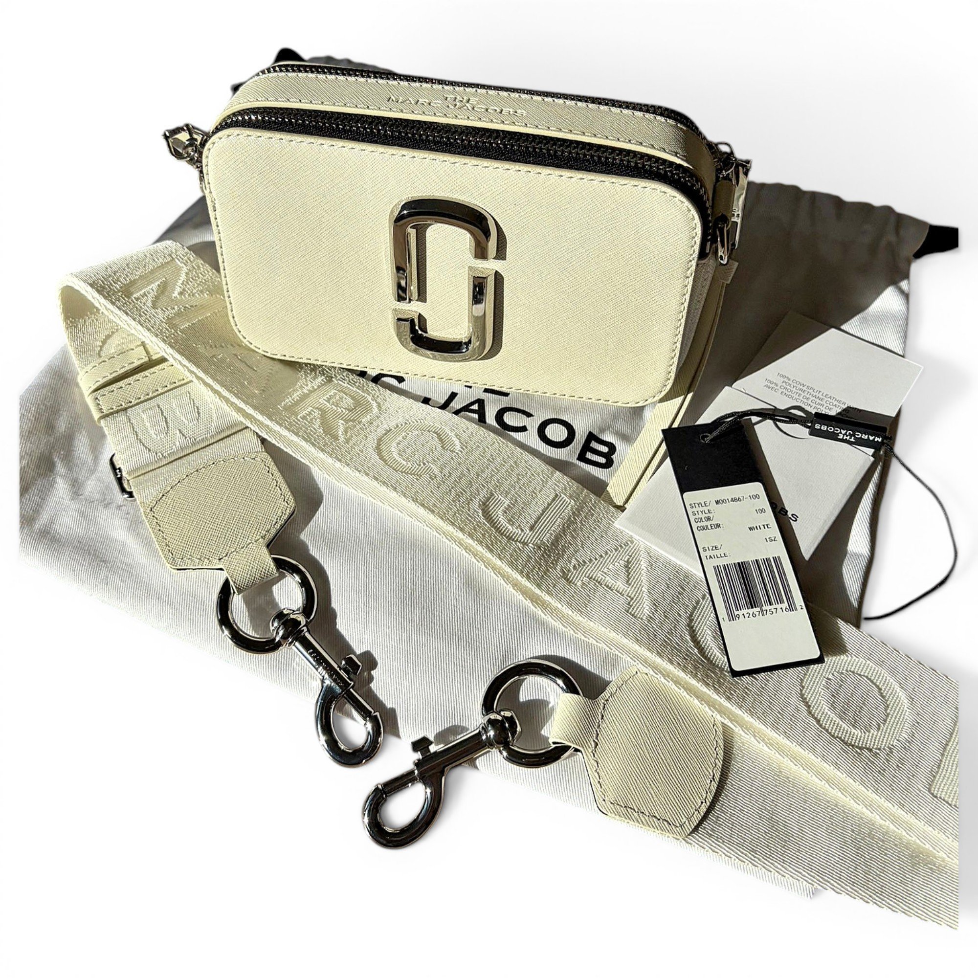 Snapshot leather crossbody bag