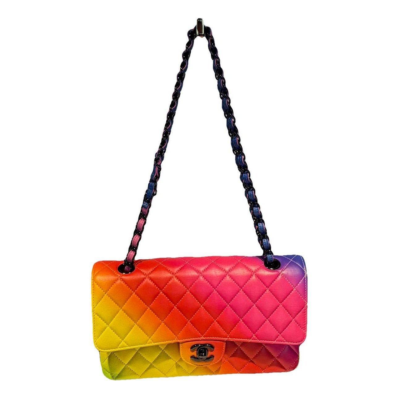 Leather clutch bag
