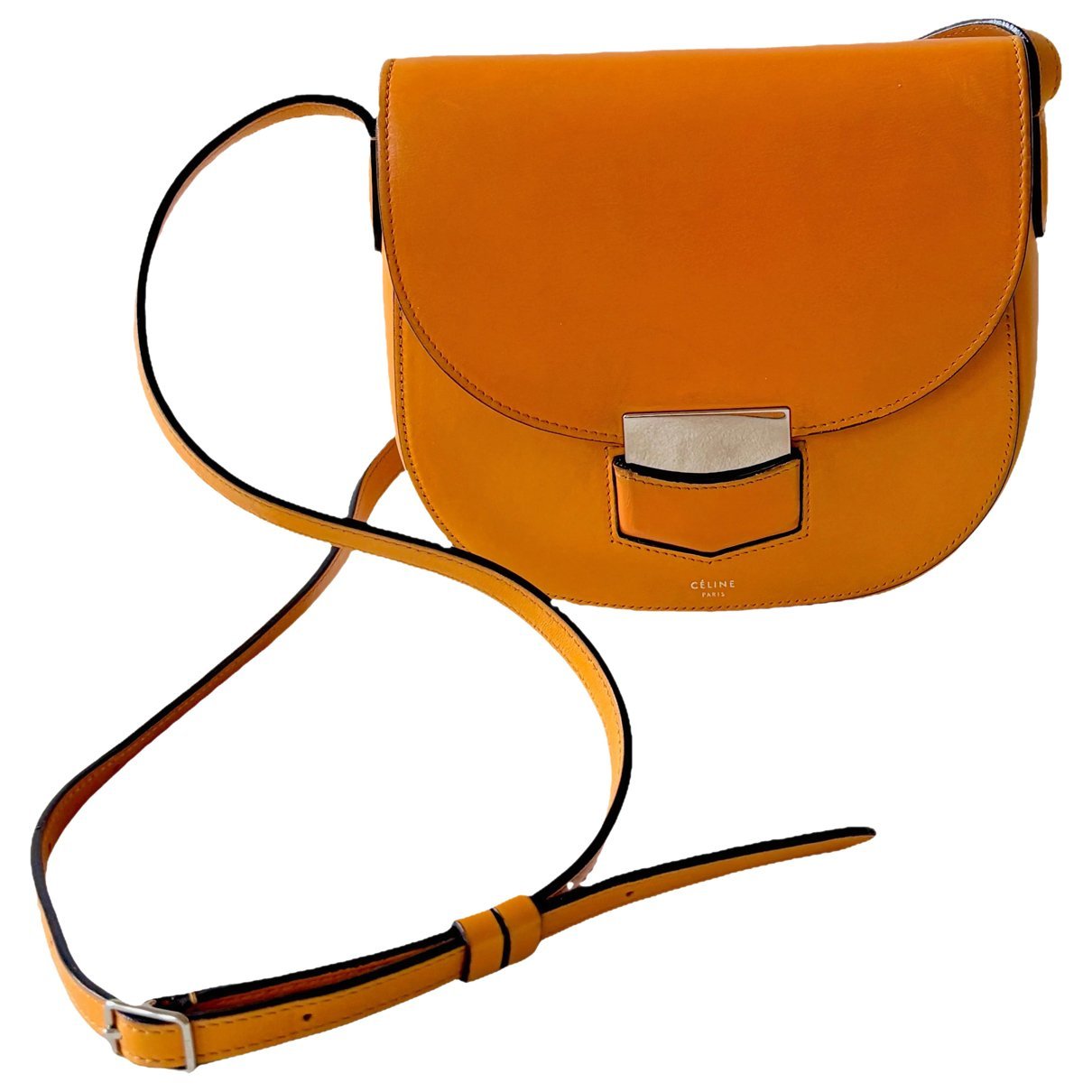 Trotteur leather handbag