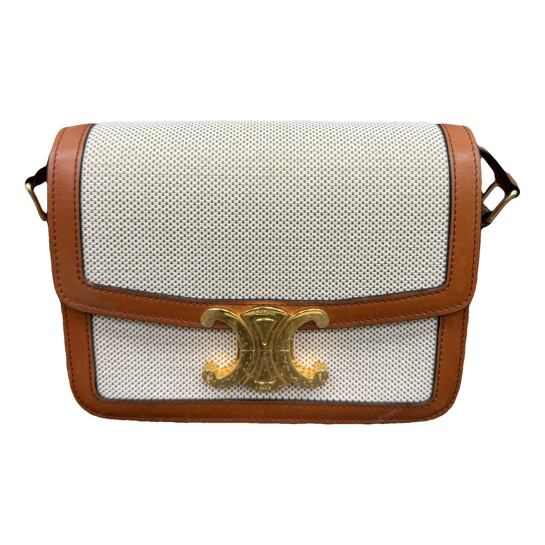 Triomphe cloth handbag
