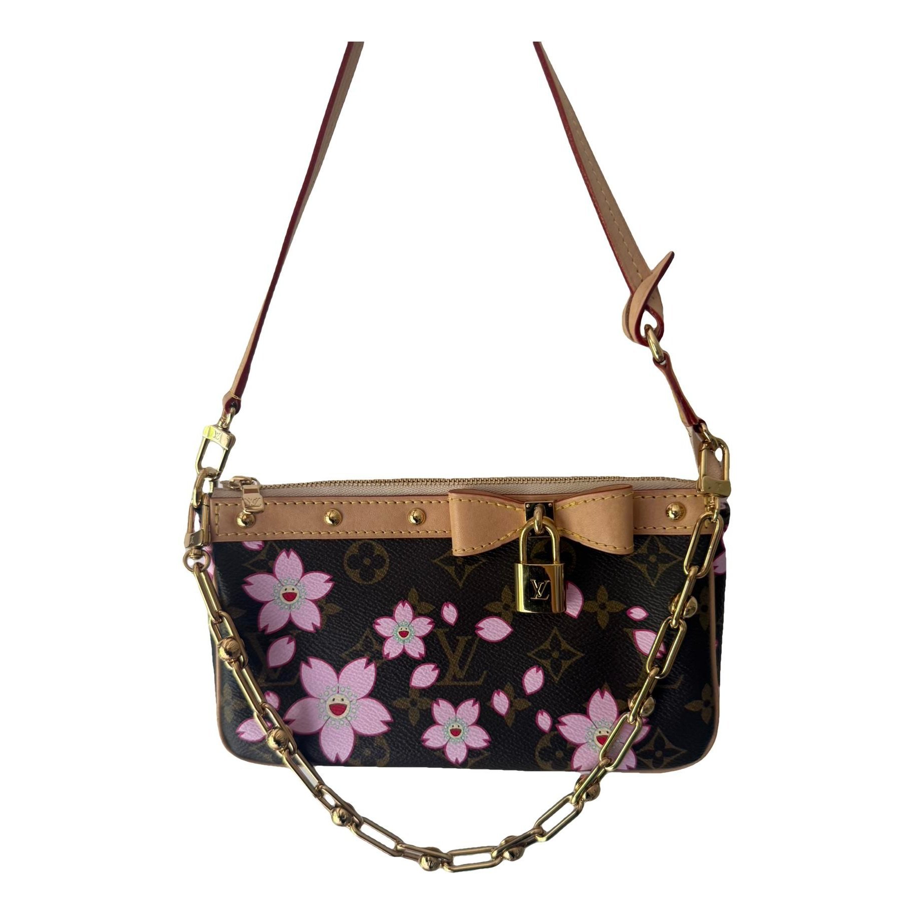 Pochette Accessoire leather handbag