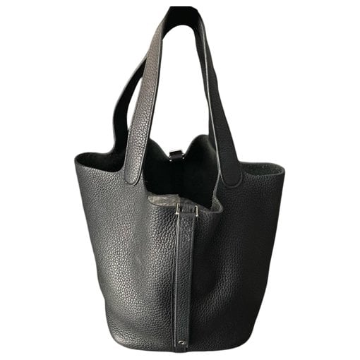 Picotin leather tote