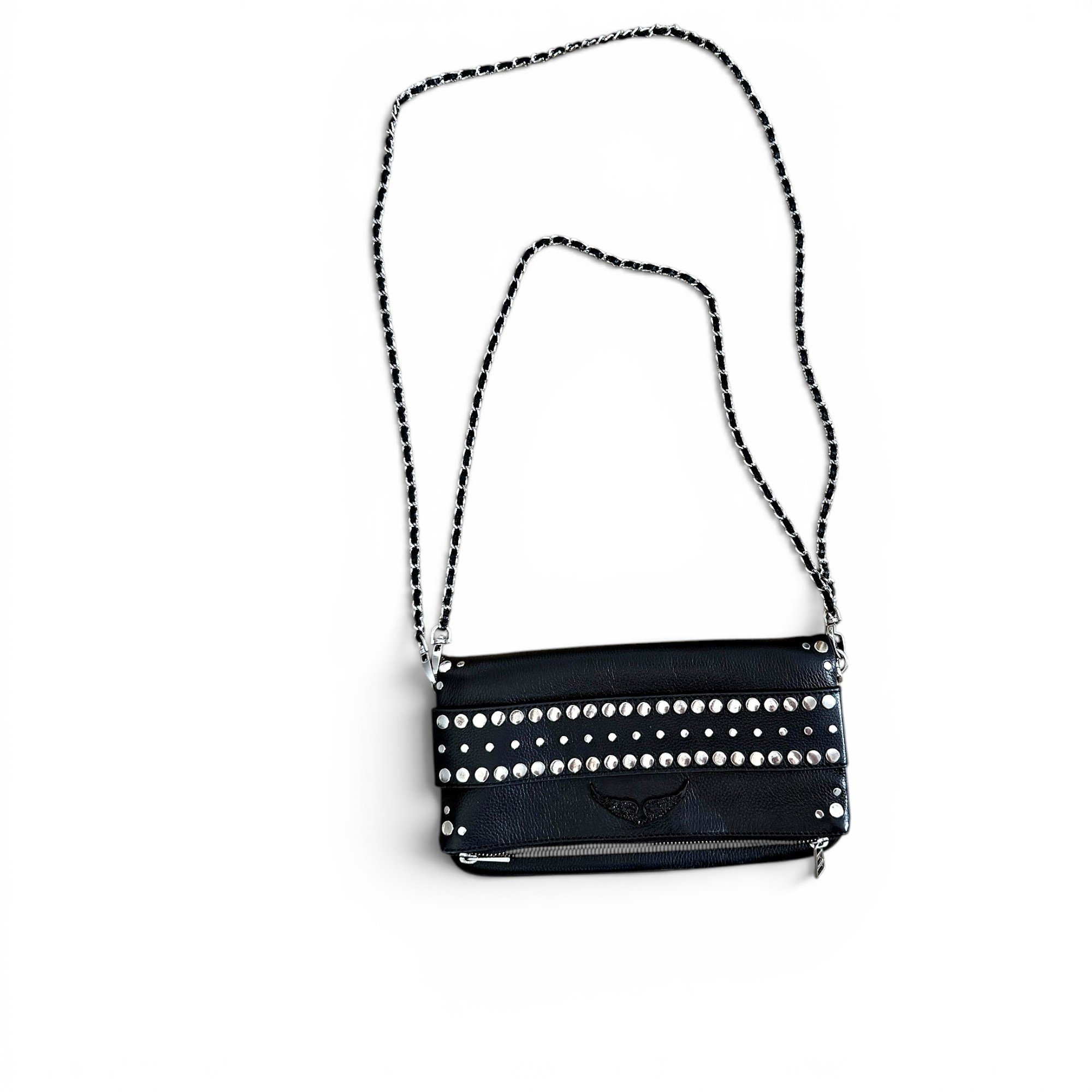 Rock leather crossbody bag