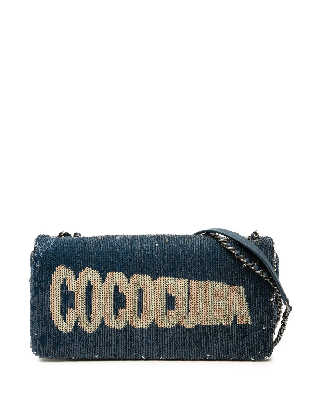 2016-2017 Coco Cuba Sequins Flap Clutch with Chain crossbody bag