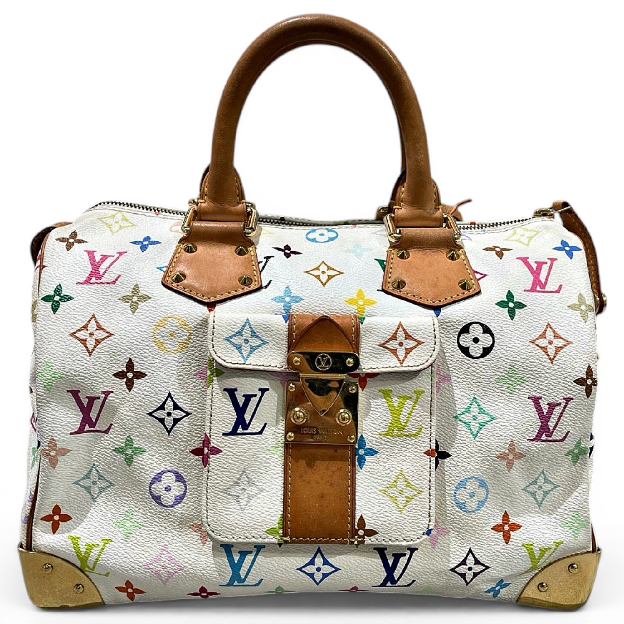 Speedy leather handbag