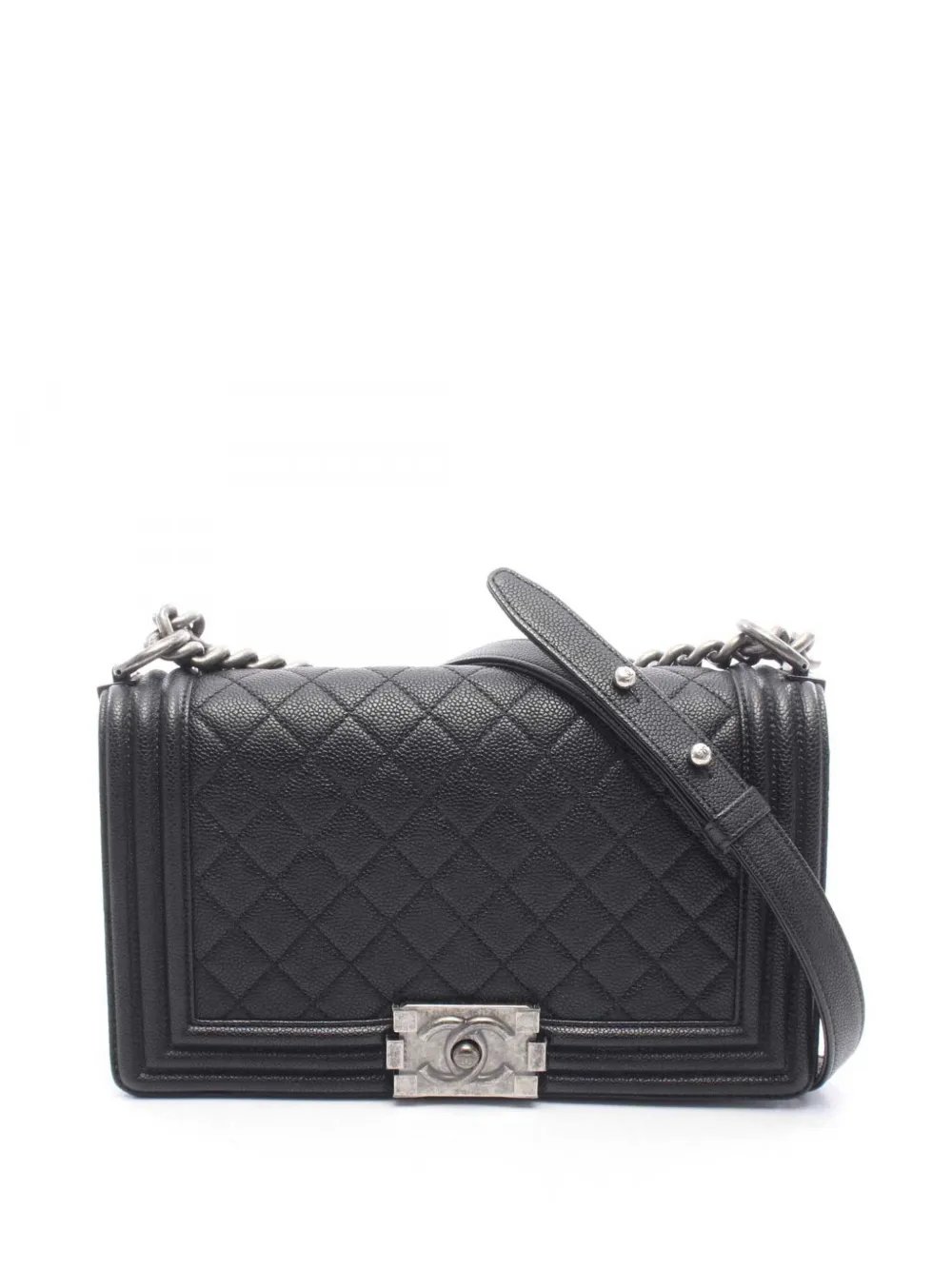 2016-2017 Old Medium Quilted Caviar Boy Flap crossbody bag