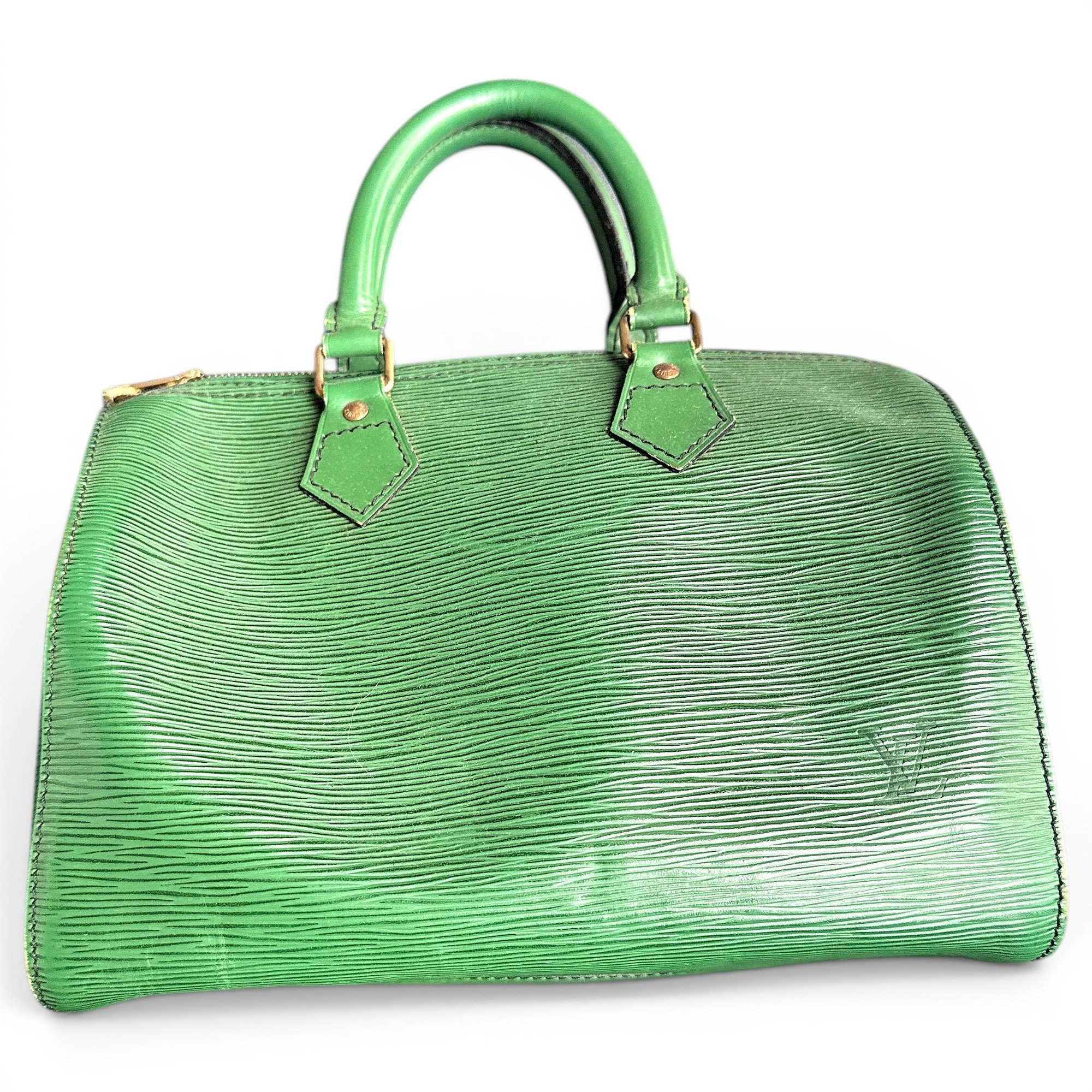 Speedy leather handbag