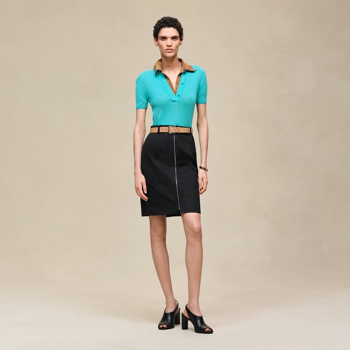 Noir Mid-length Skirt