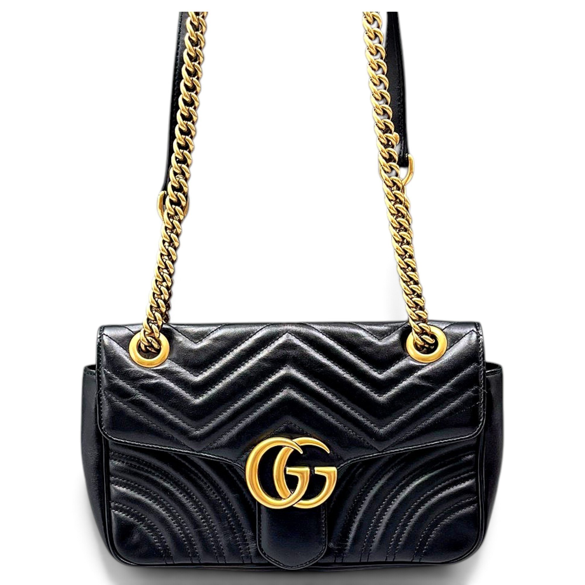 GG Marmont Flap leather crossbody bag