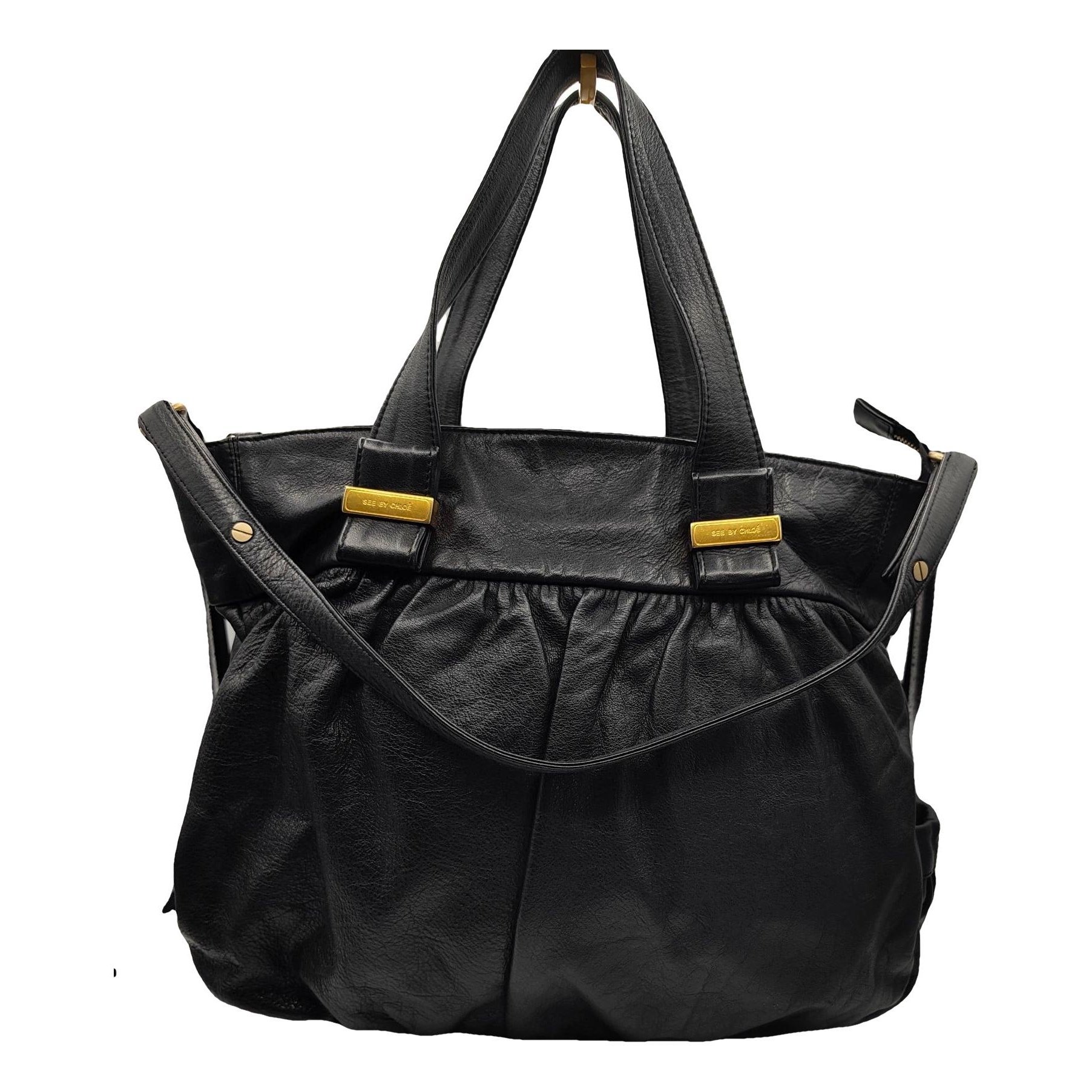 Leather tote